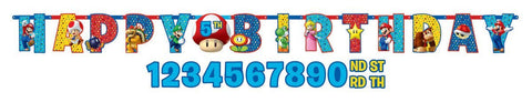 Super Mario Banner Jumbo Add An Age Letter