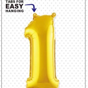Air Filled Balloon 1 Gold