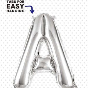 Air Filled Balloon A Silver