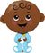 38" BOY BROWN SKIN TONE SHP -PKG