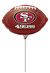 9" San Francisco 49ers Jr Football Airfill