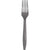 Glam Gray Plstc Forks 24ct