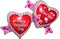 38" HVD DOUBLE HEARTS SHP