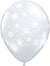 11"  QUALATEX SNOWFLAKES-A-RND LTX - CLEAR 50CT