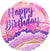 17" HX BDAY WATERCOLOR MARBLE