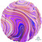 17" Marblez Purple Round