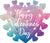 35" Ombre Hearts Foil