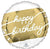 18" Happy Birthday Gold Strip