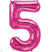 34" Number 5 Magenta - Pkg