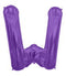 34" Letter W Foil Purple