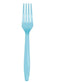 Past Blue Plstc Forks 24ct