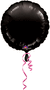 18" BLACK ROUND FOIL - FLAT