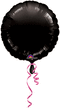 18" BLACK ROUND FOIL - FLAT