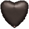 BLACK HEART FOIL-FLAT