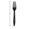 Black Velvet Plstc Forks