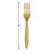 Glittering Gold Plstc Forks