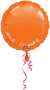 ORANGE ROUND FOIL - FLAT