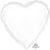 MET WHITE HEART FOIL - FLAT