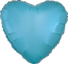 Heart Foil Caribbean Blue