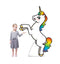 Rainbow Unicorn 69" x 45" Cutout