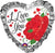 28" LOVE YOU RUFFLE