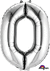35" NUMBER 0 SILVER - PKG