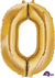35" NUMBER 0 GOLD - PKG