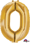 35" NUMBER 0 GOLD - PKG