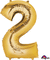 33" NUMBER 2 GOLD - PKG
