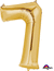 35" NUMBER 7 GOLD - PKG