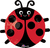 19" HAPPY LADYBUG JR SHP - FLAT