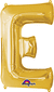 32" LETTER E GOLD - PKG