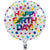 Rainbow Foil Bday 18" Balloon