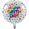 Rainbow Foil Bday 18" Balloon