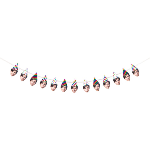 Rainbow Foil Bday Custom Photo Banner