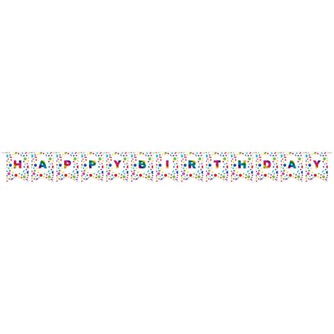 Rainbow Foil Bday Joint Banner