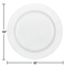 10" Pebble Rim Plates 10ct White