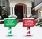 Elf Santa Workshop Signs Set of 2