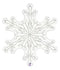 38" CLEAR SNOWFLAKE SHP