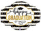 32" Black & White Grad Marquee