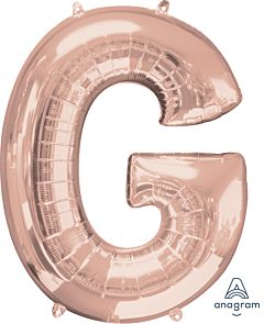 34" LETTER G ROSE GOLD - PKG