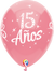 12" 15 Anos Around Latex Balloon