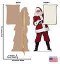 Santa Claus with Blank List 72"x39"
