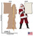 Santa Claus with Blank List 72"x39"