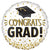 Congrats Grad White\gold