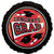 Graduation Red Foil Round