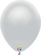 12" Funsational 50ct - Silver Latex Balloon