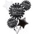 GRAD Hooray Black White Bouquet