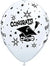 11" CONGRATS CAP LTX - WHITE 50CT